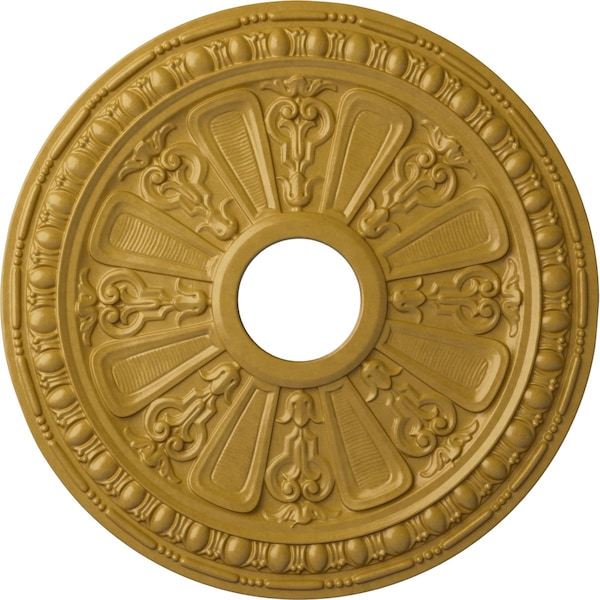 Ekena Millwork Raymond Ceiling Medallion (Canopies up to 5 1/8"), 18 1/8"OD 3 5/8"ID x 1 1/8"P, Iridescent Gold CM18RAIGS - main